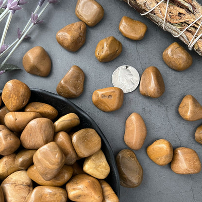 Yellow Jasper Tumbled Stones