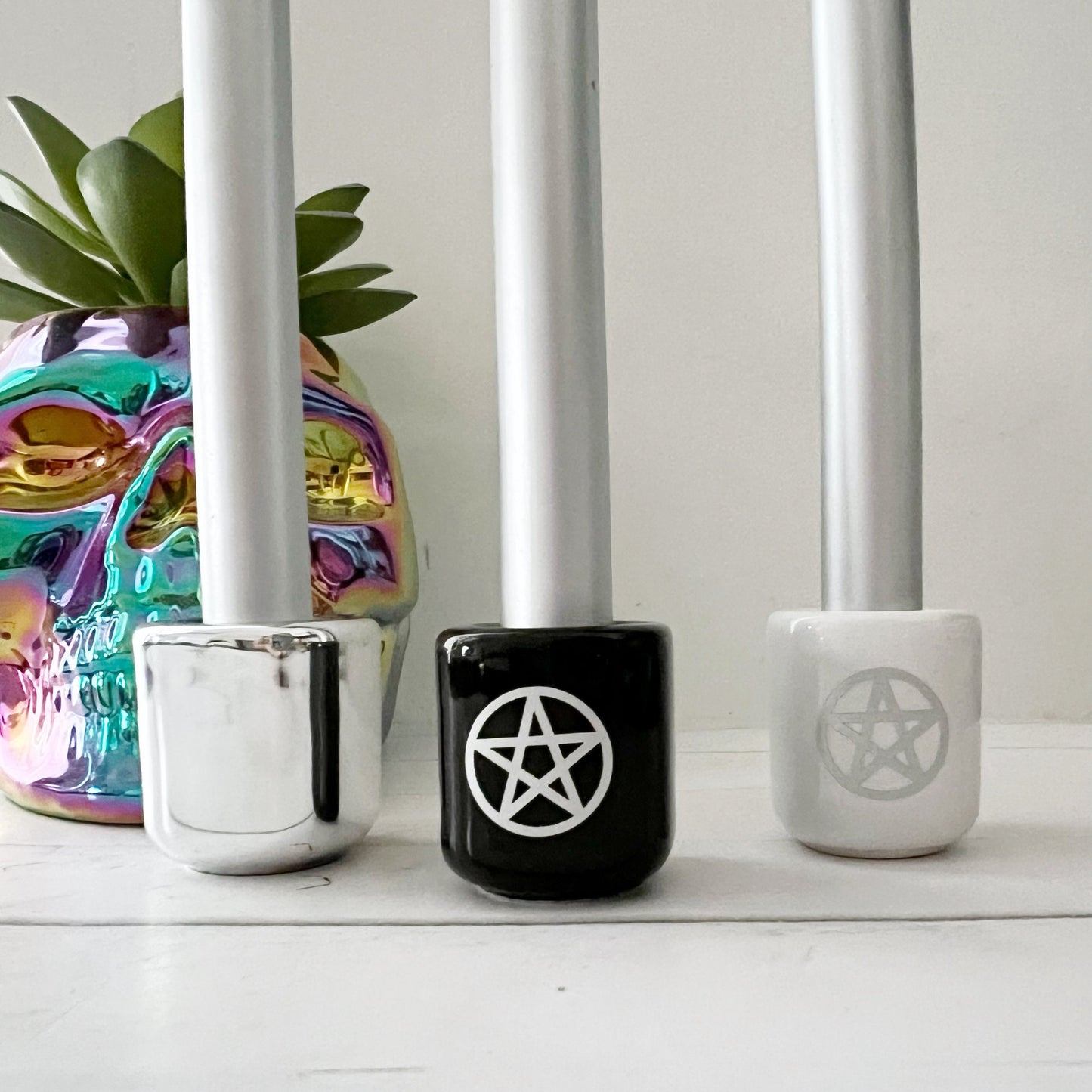 Pentacle Chime Ceramic Holders