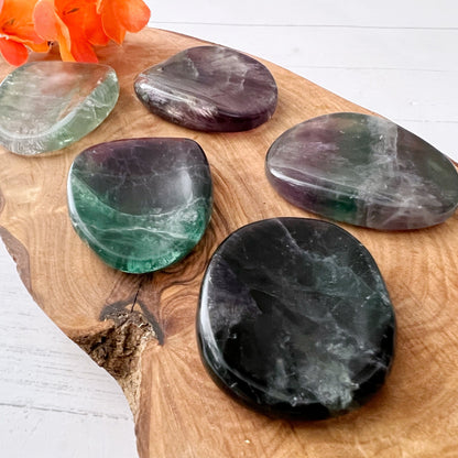 Rainbow Fluorite Worry Stone