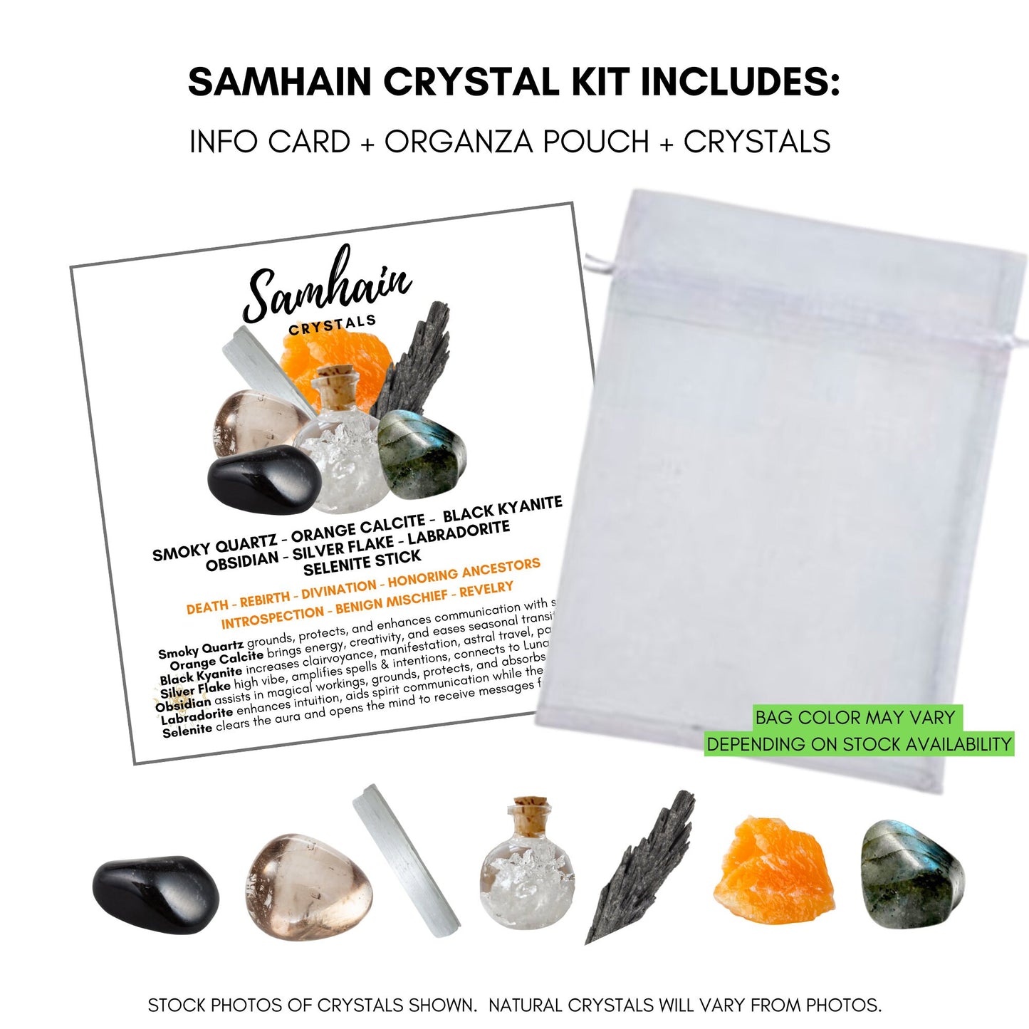 Samhain Crystal Kit