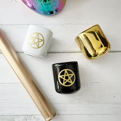 Pentacle Chime Ceramic Holders