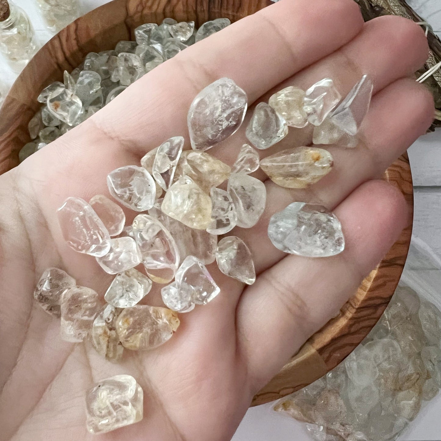 Natural Topaz Crystal Chips