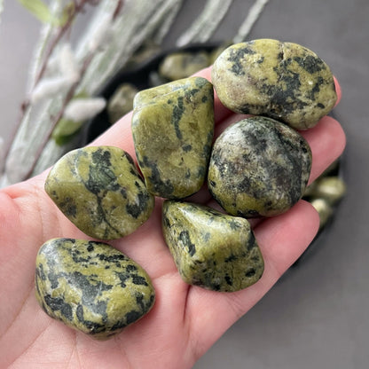 Nephrite Jade Tumbled Stones (Brazil)