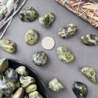 Nephrite Jade Tumbled Stones (Brazil)