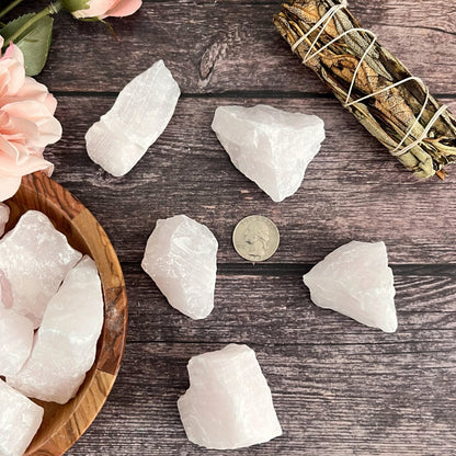 Raw Pink Calcite Stones