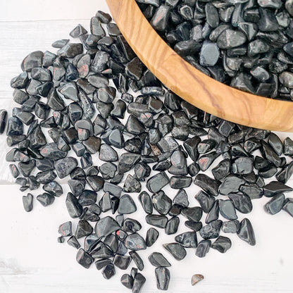 Black Tourmaline Crystal Chips