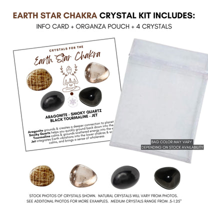 Earth Star Chakra Crystal Kit