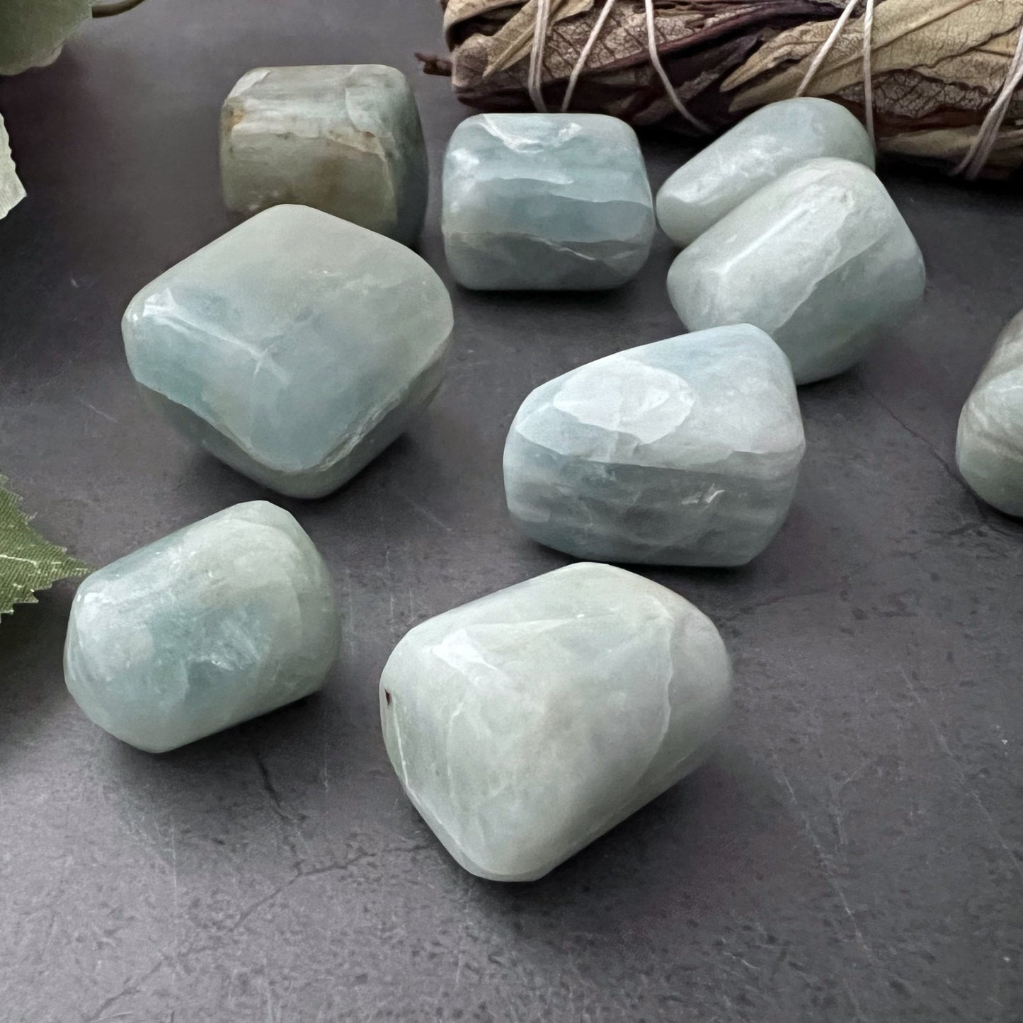 Aquamarine Tumbled Stones