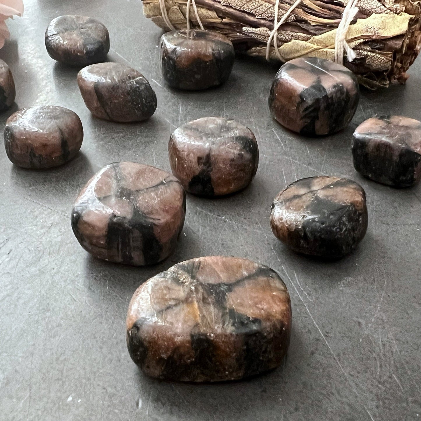 Chiastolite Tumbled Stones