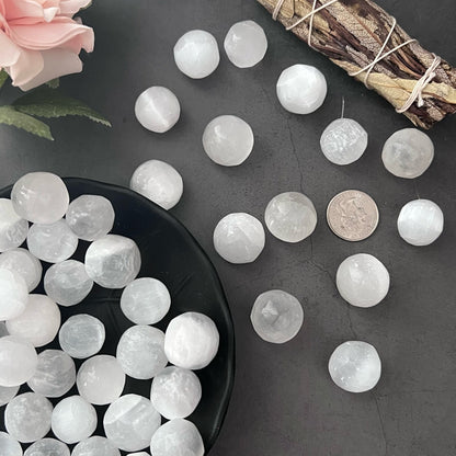 Mini Selenite Tumbled Spheres