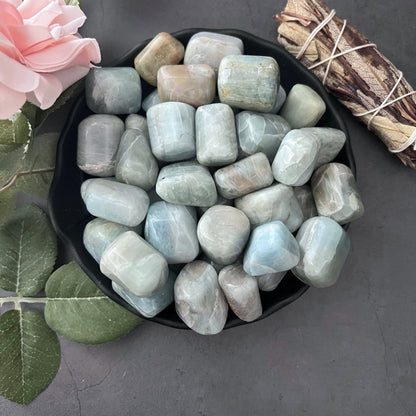 Aquamarine Tumbled Stones