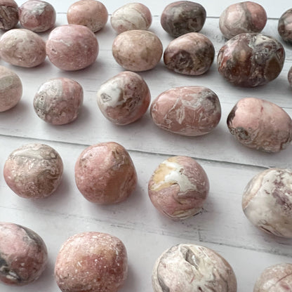 Pink Picasso Jasper Tumbled Stone