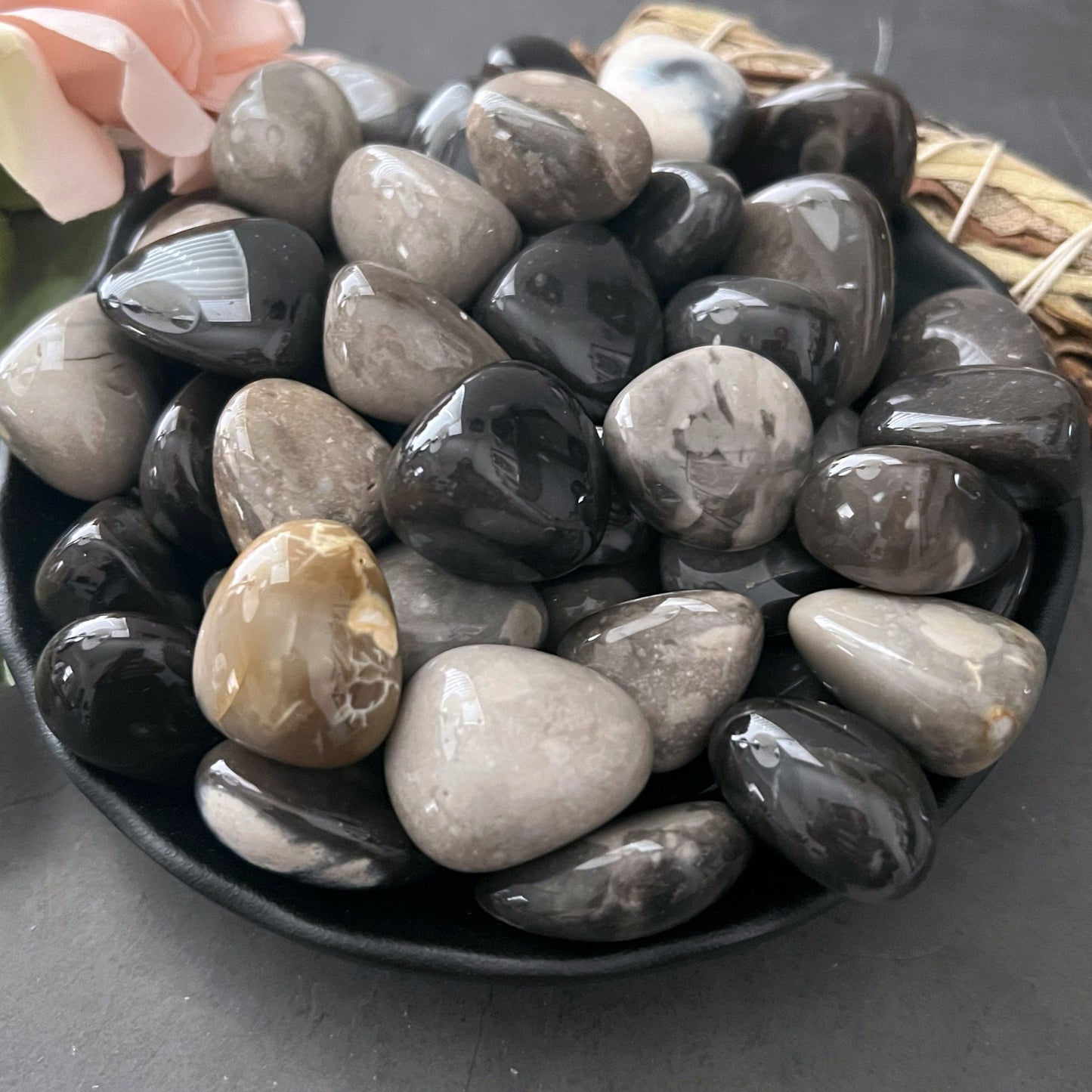 Flint Tumbled Stones