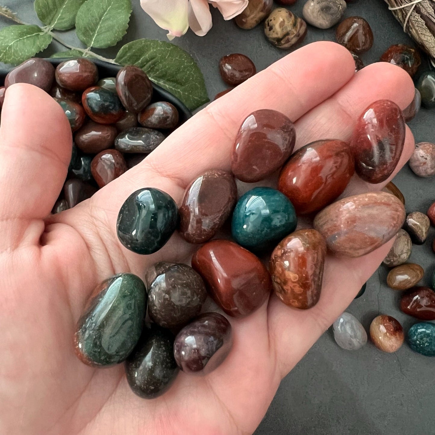 Fancy Jasper Tumbled Stones