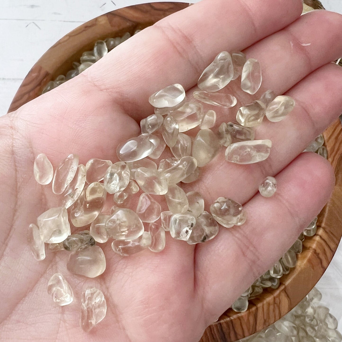 Lemon Quartz Crystal Chips