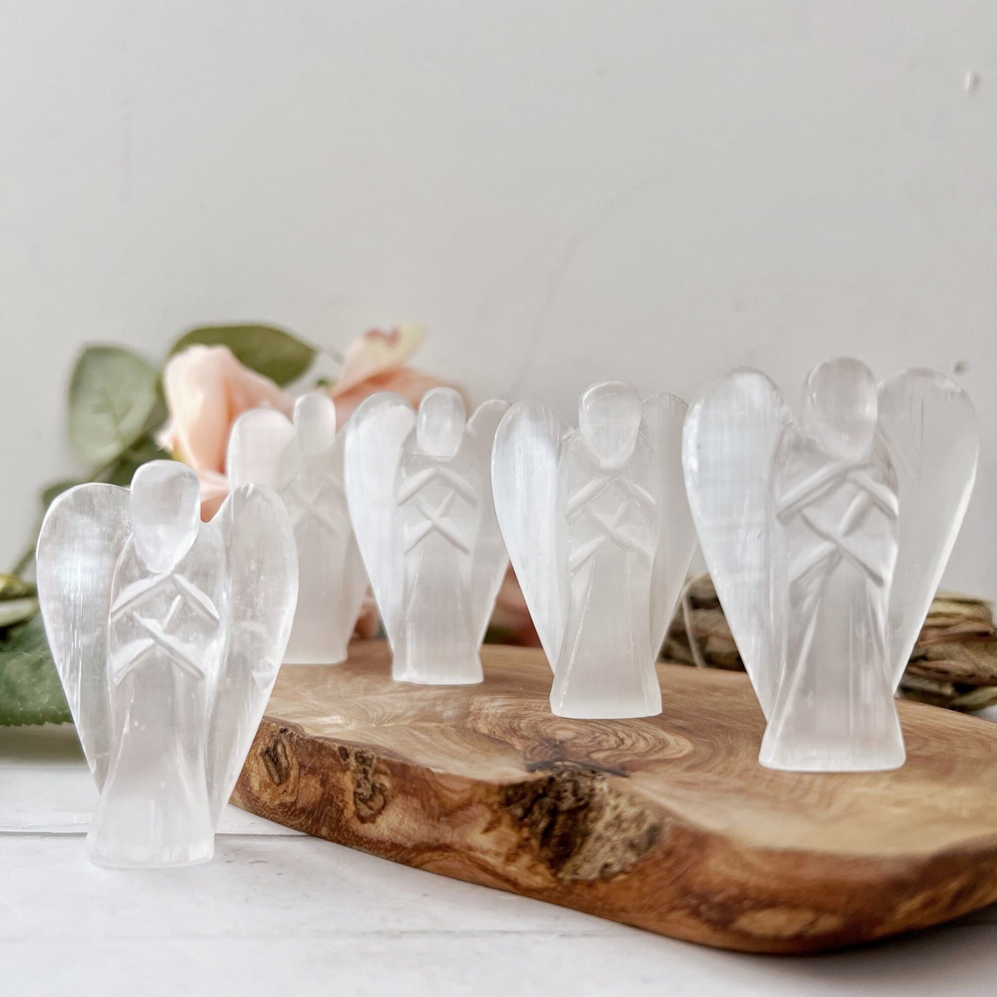 1.5" or 3" Selenite Crystal Angel