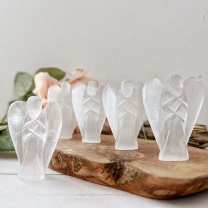 1.5" or 3" Selenite Crystal Angel