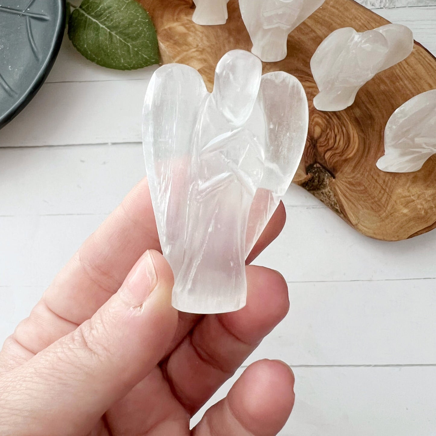 1.5" or 3" Selenite Crystal Angel