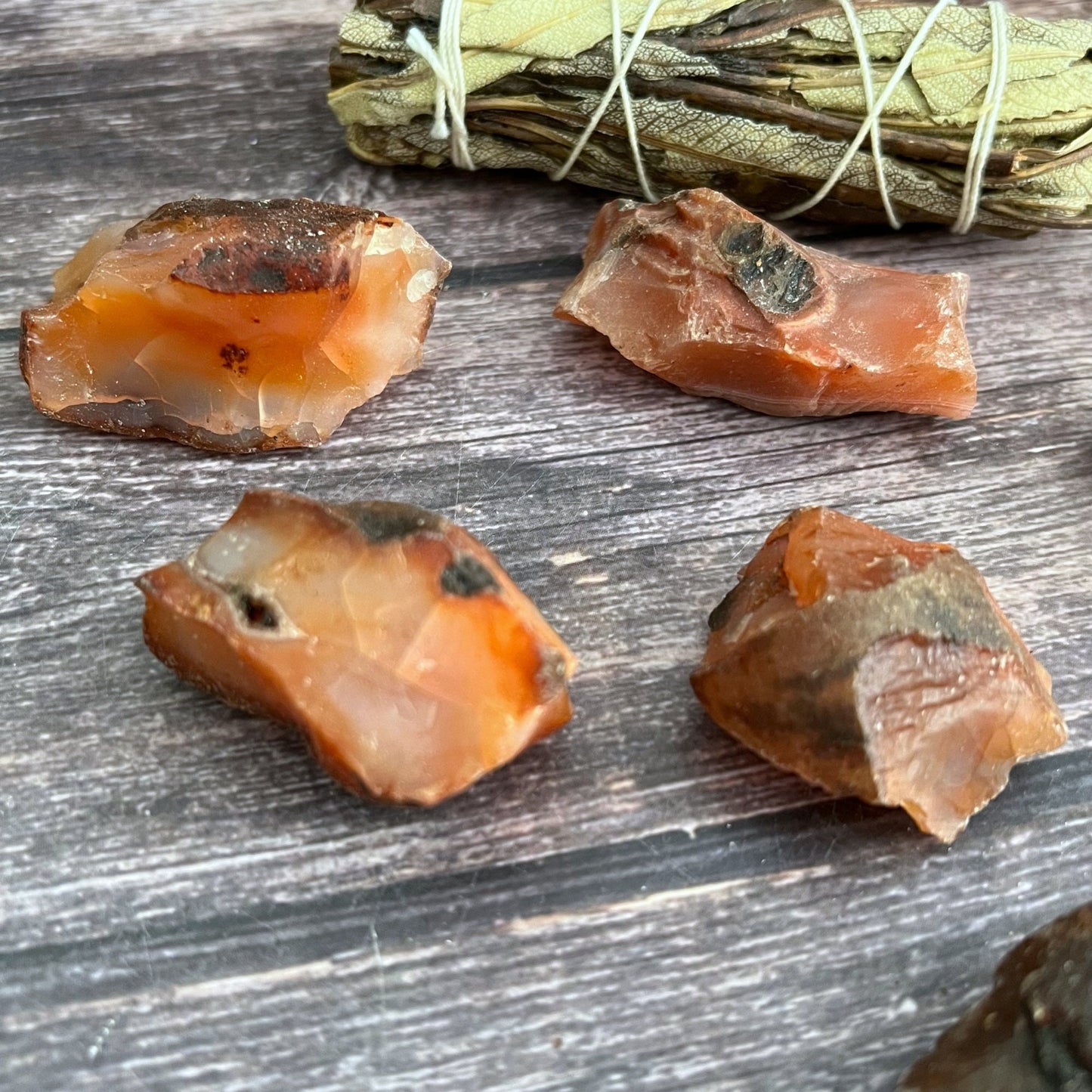 Raw Carnelian Stones