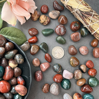 Fancy Jasper Tumbled Stones