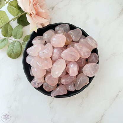 Pink Chalcedony Tumbled Stones