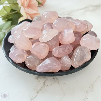 Pink Chalcedony Tumbled Stones