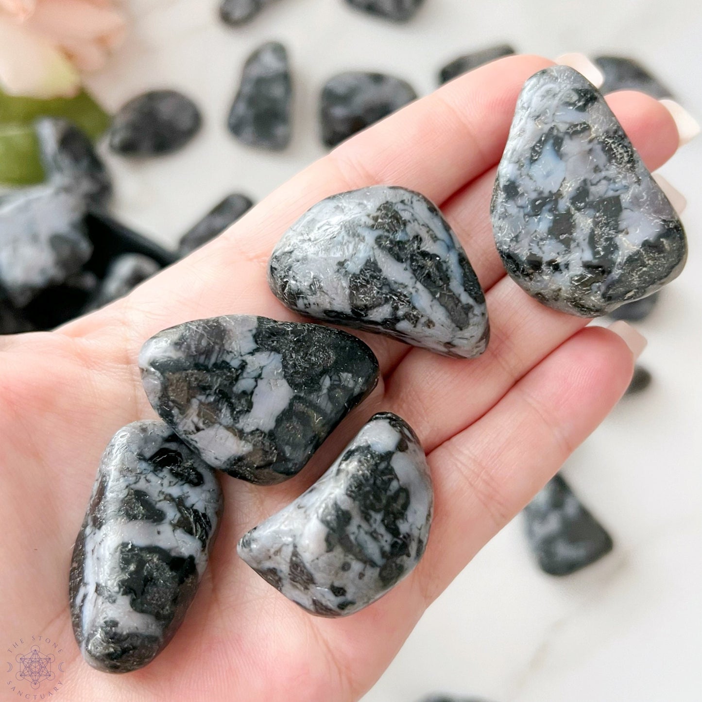 Indigo Gabbro Tumbled Stones