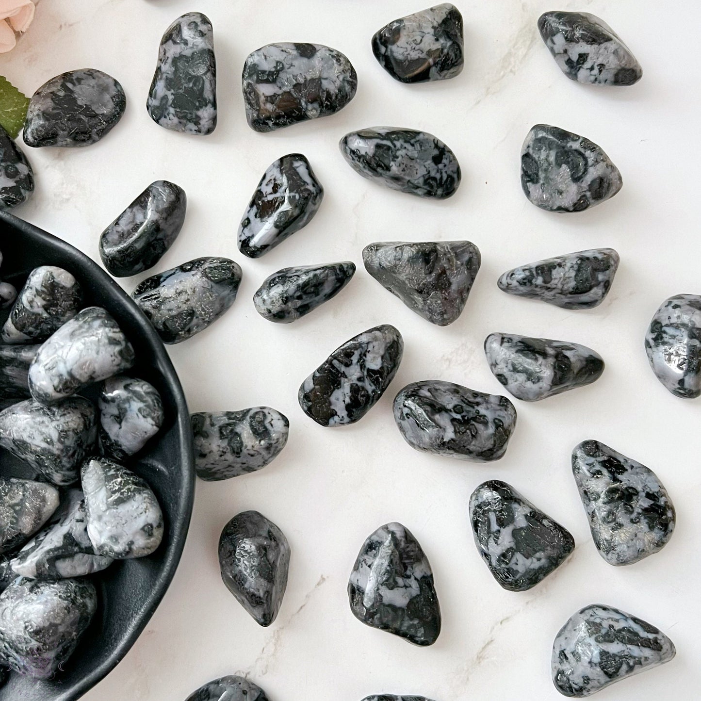 Indigo Gabbro Tumbled Stones