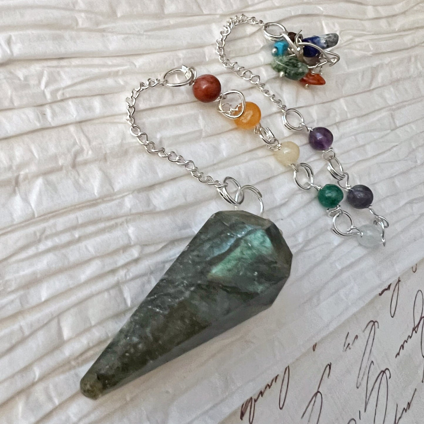 Labradorite Hexagonal Pendulum