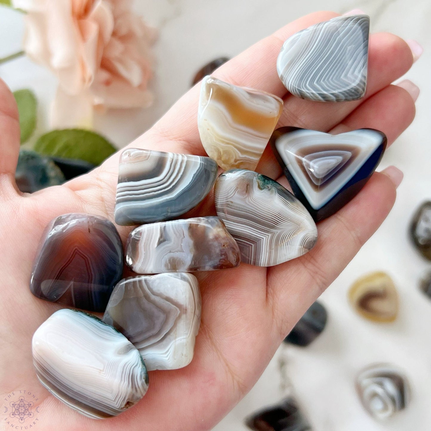 Botswana Agate Tumbled Stones