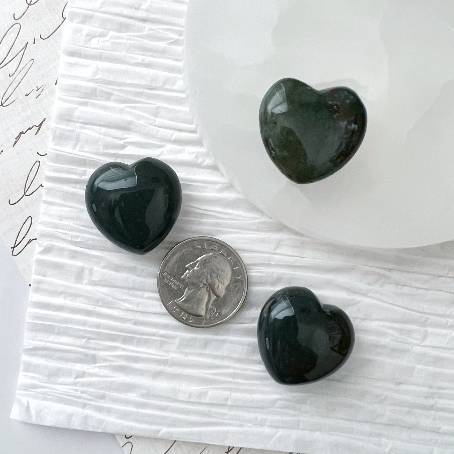 1" Mini Bloodstone Heart