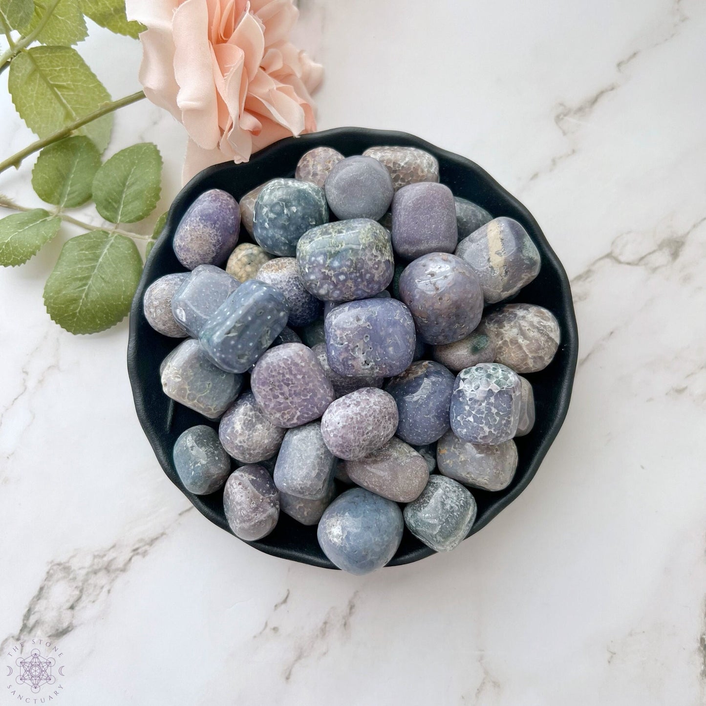 Grape Agate Tumbled Stones