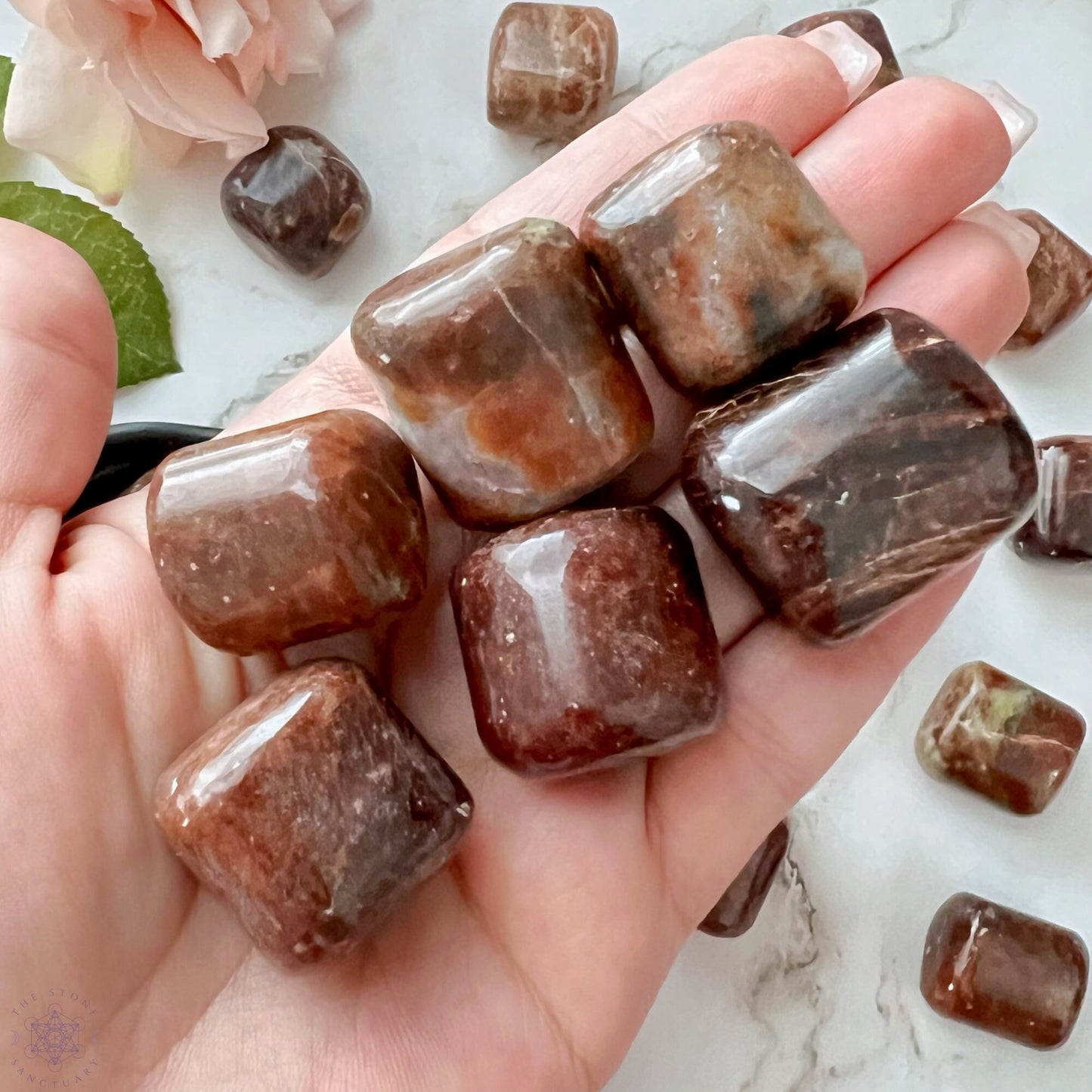 Hessonite Garnet Tumbled Stones