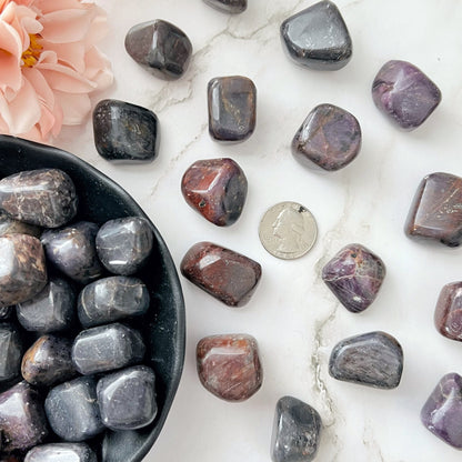 Ruby Corundum Tumbled Stones