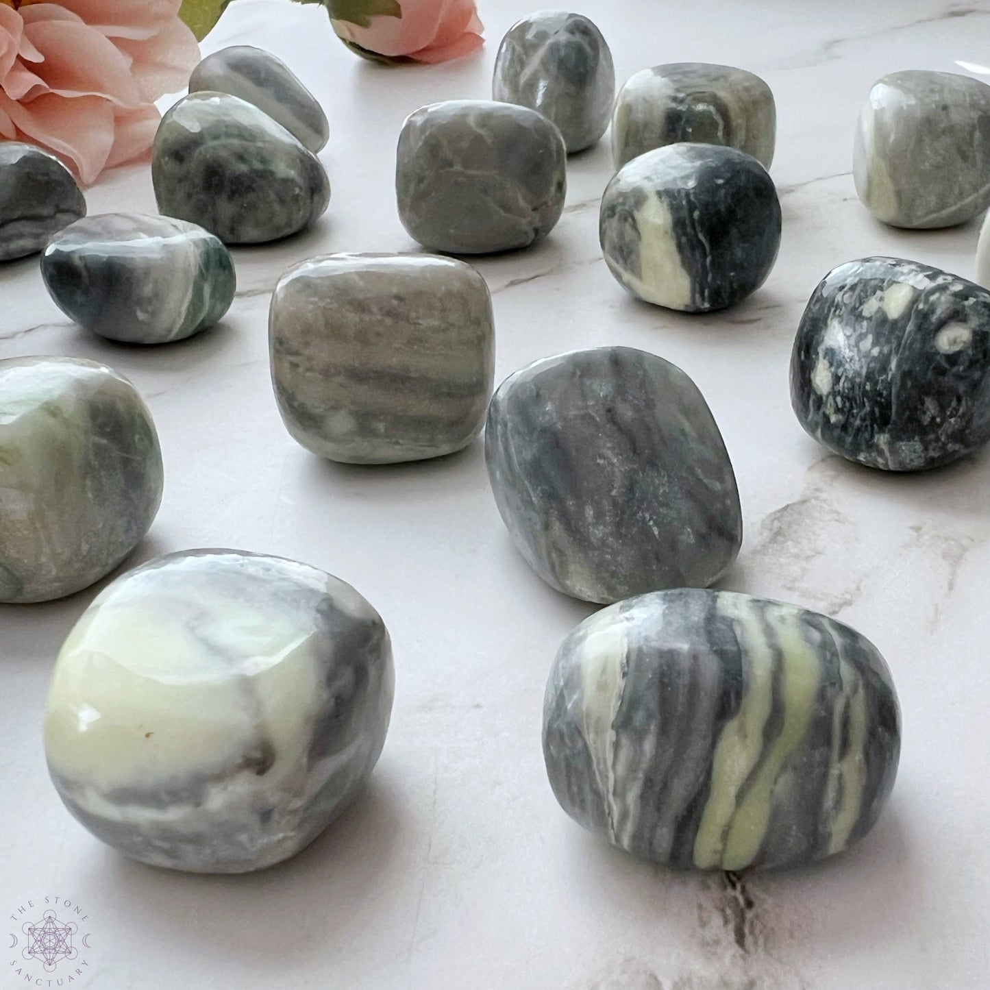 Infinite Serpentine Tumbled Stones