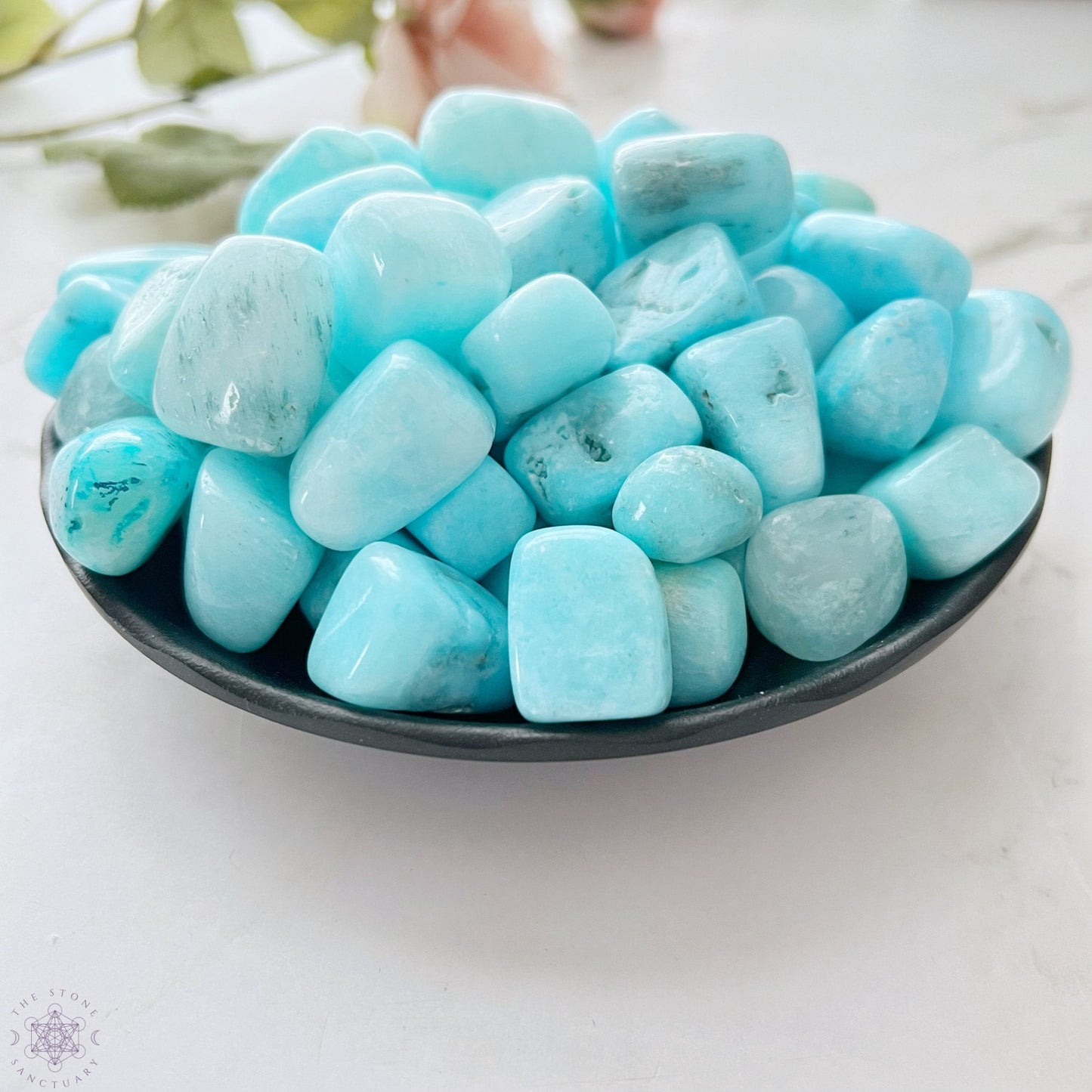 Blue Aragonite Tumbled Stones