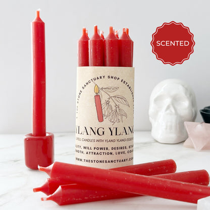 5" Ylang Ylang Red Chime Candles