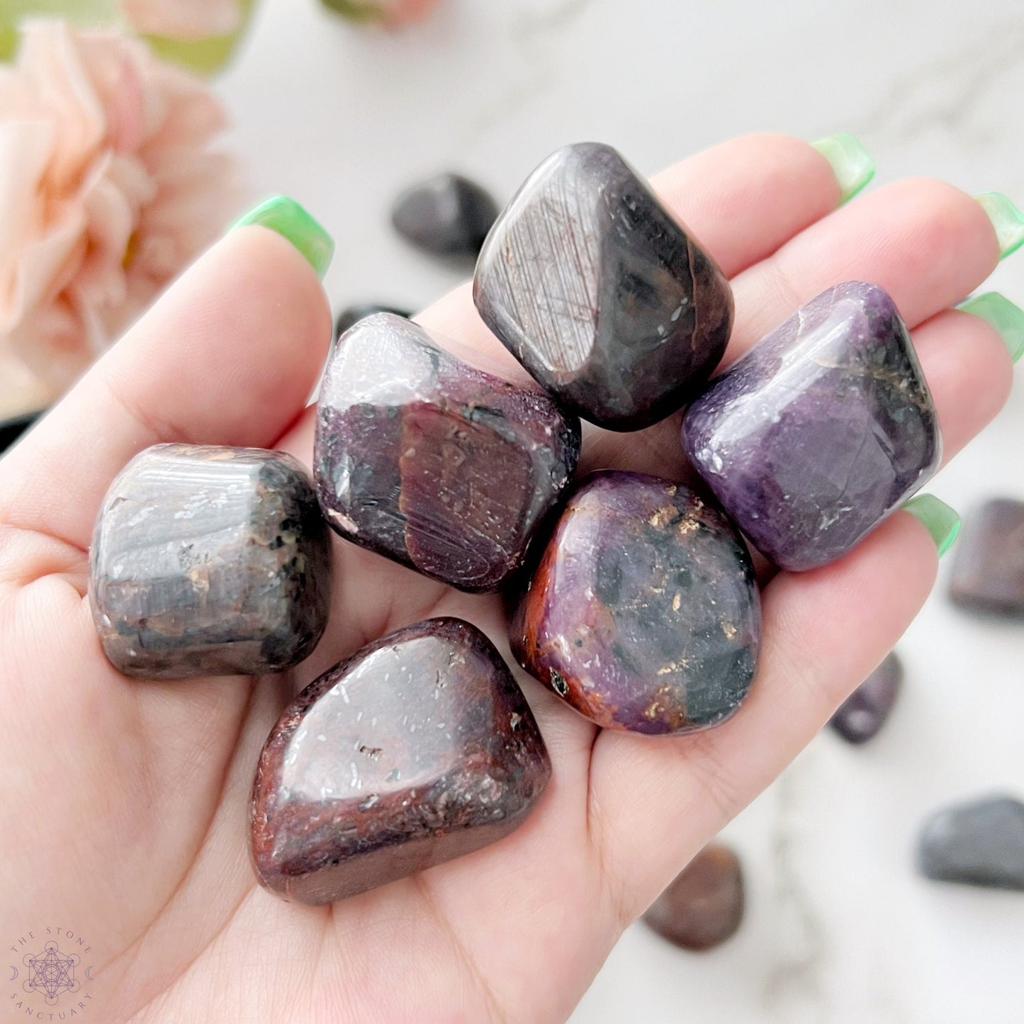 Ruby Corundum Tumbled Stones