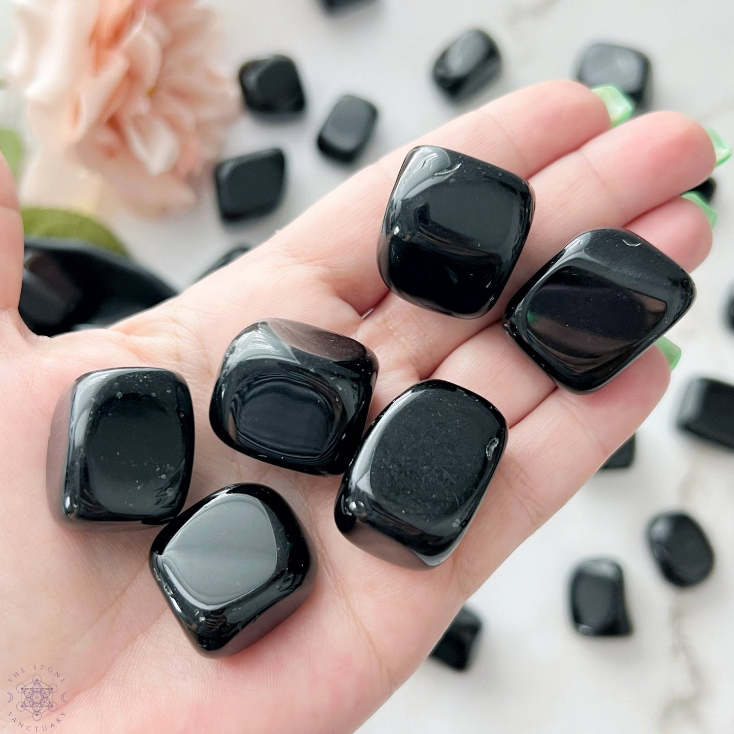 Black Obsidian Tumbled Stones