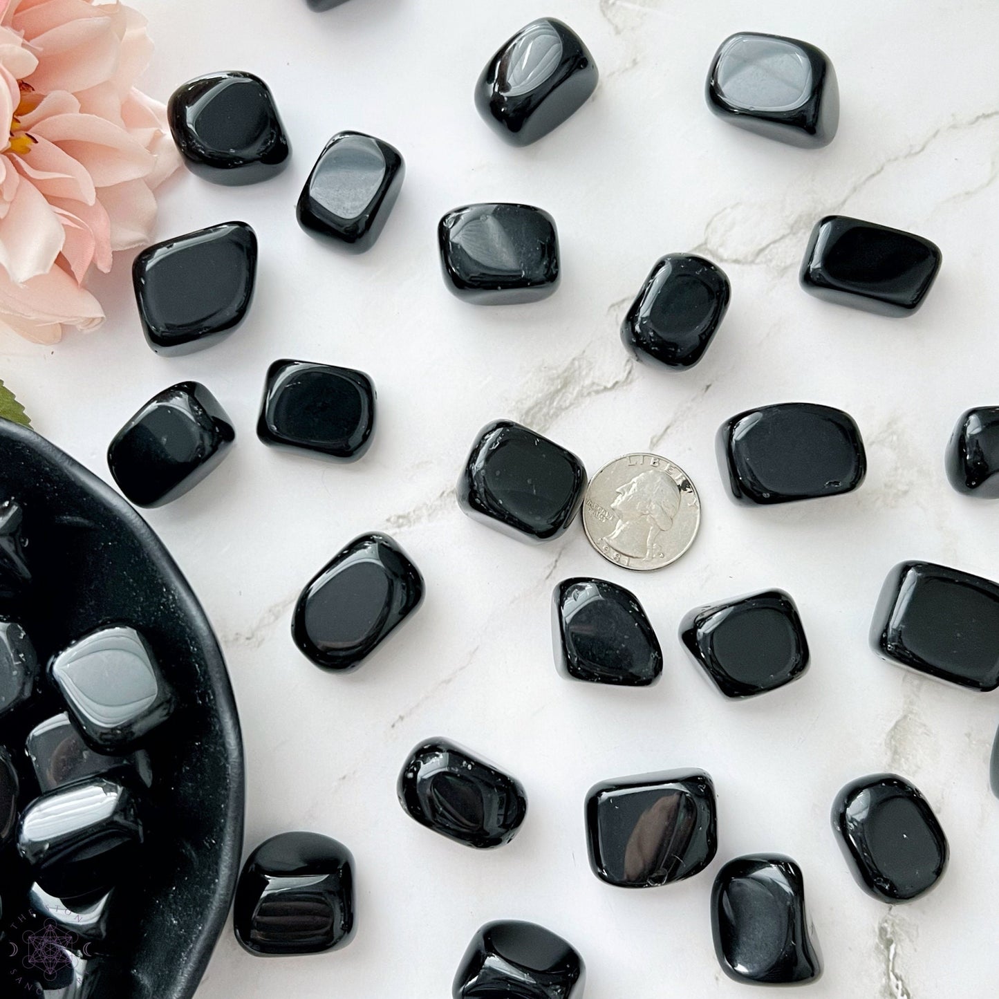 Black Obsidian Tumbled Stones