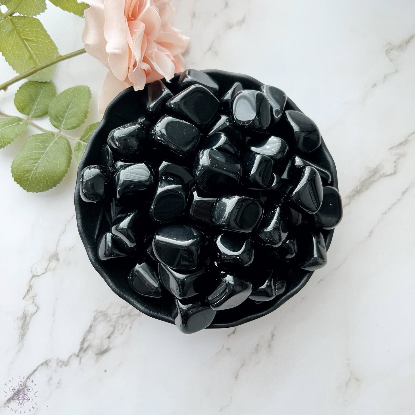 Black Obsidian Tumbled Stones