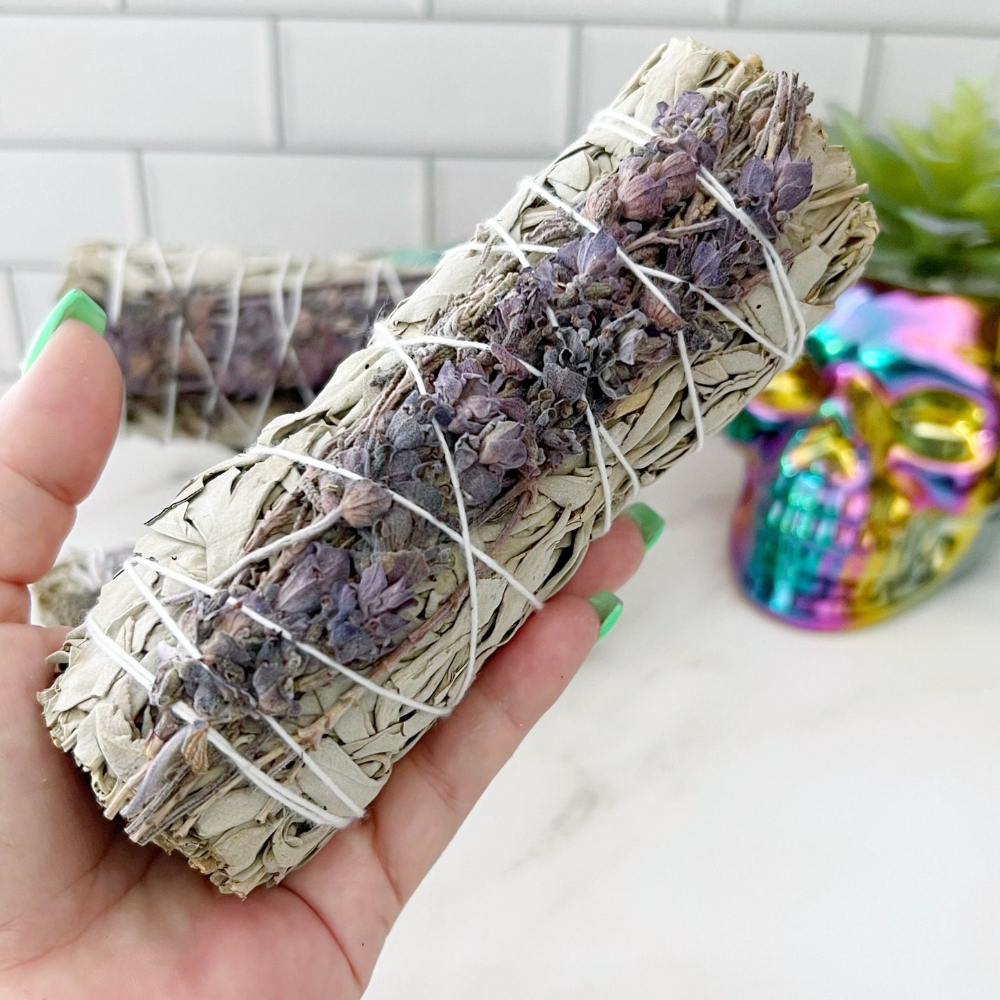 Deluxe Organic White Sage & Lavender Smudge