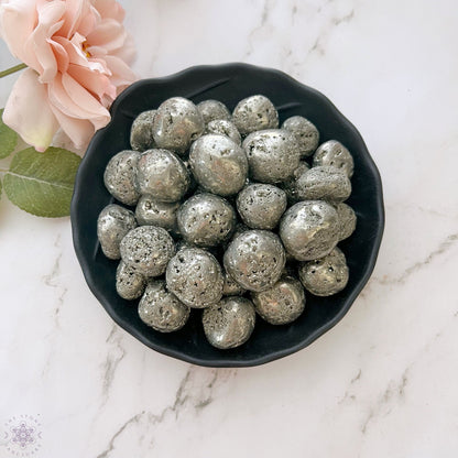 Pyrite Tumbled Stones