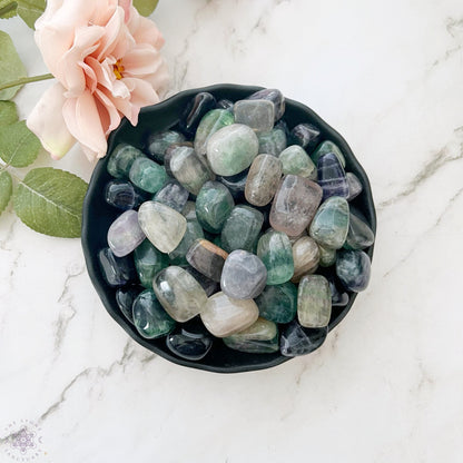 Rainbow Fluorite Tumbled Stones