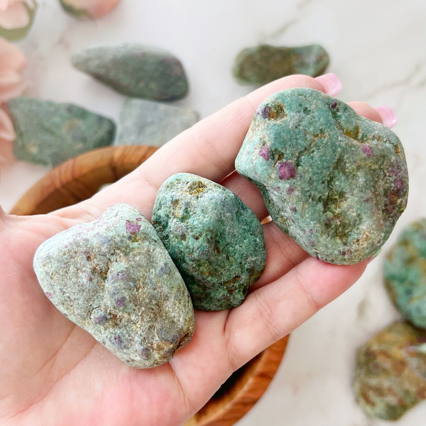 Raw Ruby Fuchsite Stone