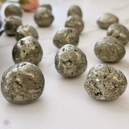 Pyrite Tumbled Stones