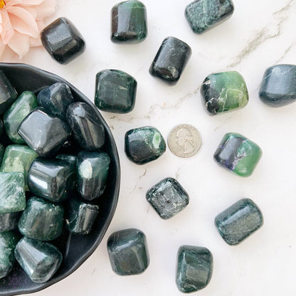 Green Kyanite Tumbled Stones