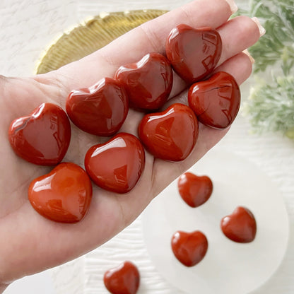 1" Mini Red Jasper Heart