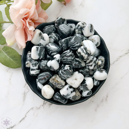 Zebra Jasper Tumbled Stones