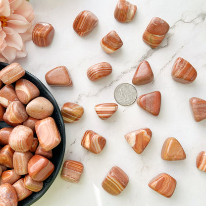 Red Malachite Tumbled Stones